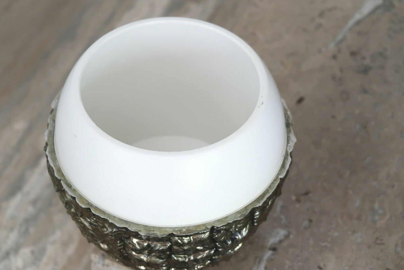 French Large Pineapple Ice Bucket By Michel Dartois, 1970s / Mauro Manetti Style, Vintage photo 482.0