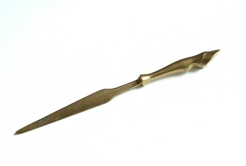 Brass Paper Knife, Horse Leg, 1970s