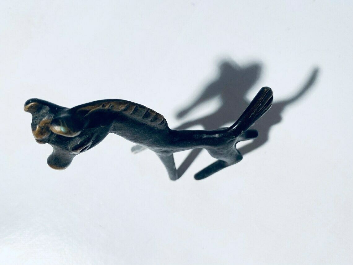 photo furniture Mid Century Walter Bosse Brass Horse Decoration Sculpture  Vintage 1950s  Herta Baller