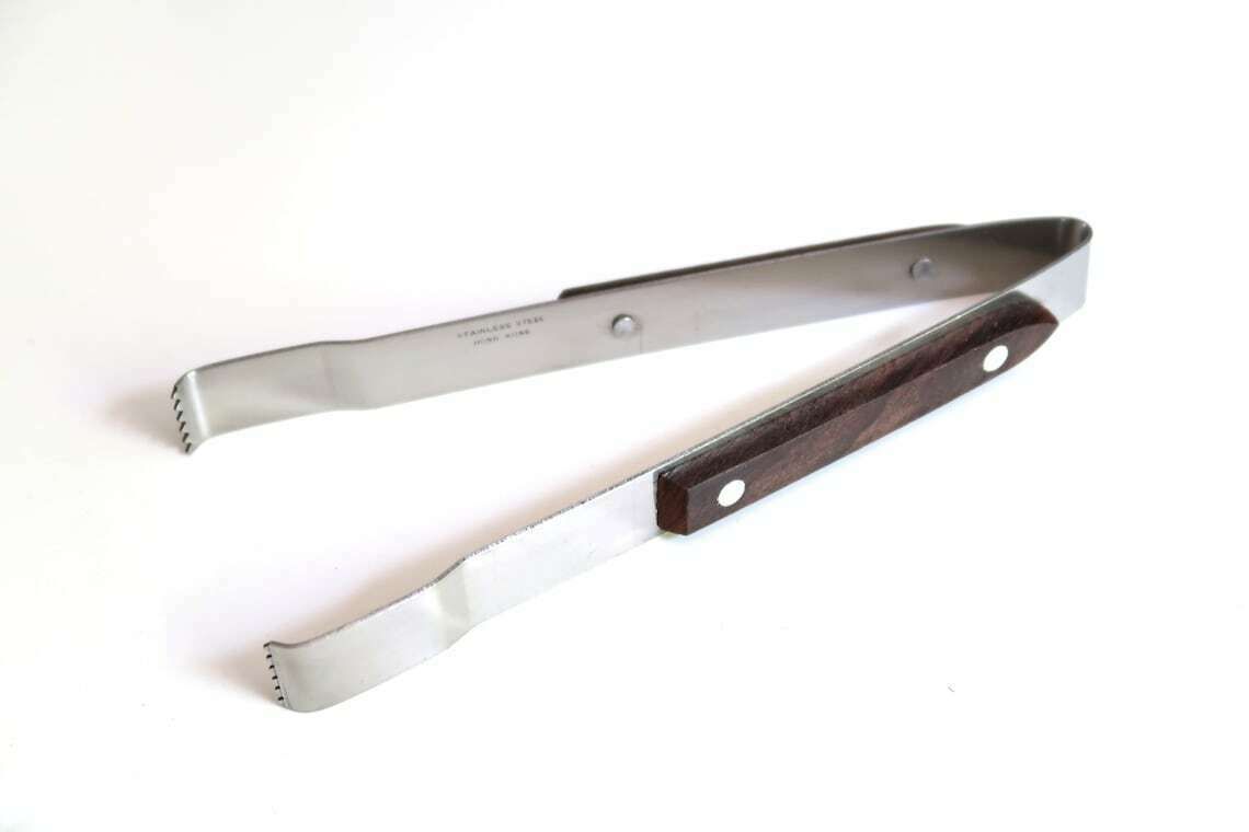 Bar Tool Kit, 7 Accessories By Cutor, Stainless Steel And Rosewood, Made In Hong Kong, 1970s / Corkscrew, Bottle Opener, photo Home Decor