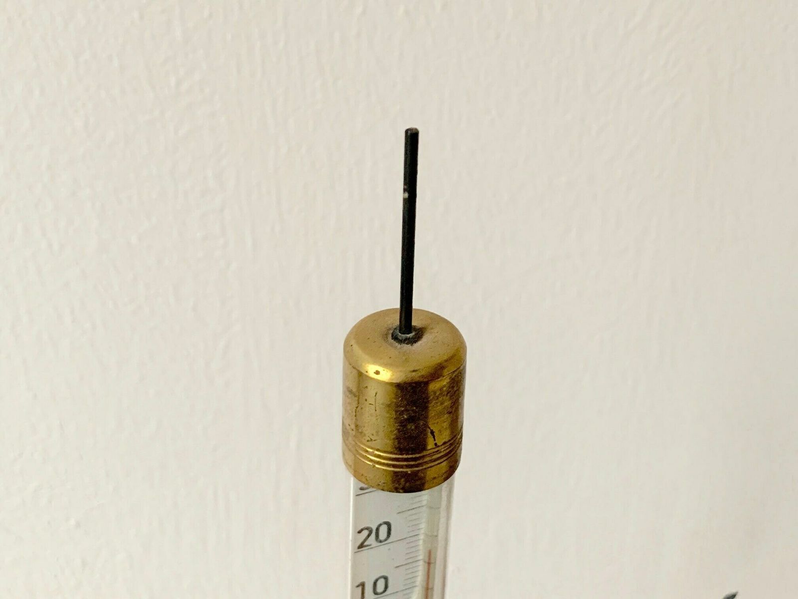 French Mid Century Modern Reed Thermometer, 1950s / Sculpture, Weather Wind, Modernist, Boho Chic photo 89.0