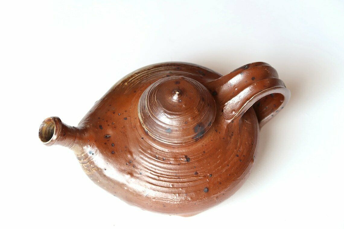 French Stoneware Teapot By Didier Cossin, 1960s / Wabi Sabi Rustic Country Boho Chic Folk Cottage Ceramic France photo Home Decor