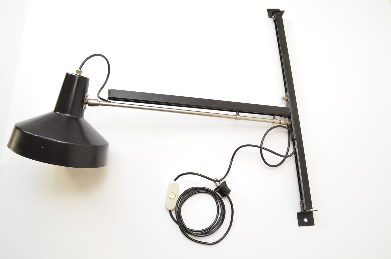 Dutch Modernist Midcentury Telescope Metal Wall Lamp By Niek Hiemstra For Hiemstra Evolux