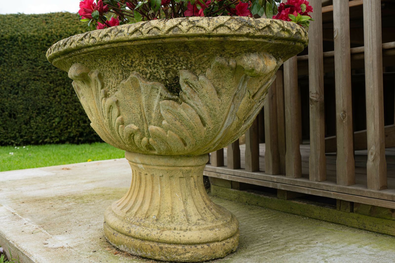 Large Oval Ornate Garden Urn photo furniture