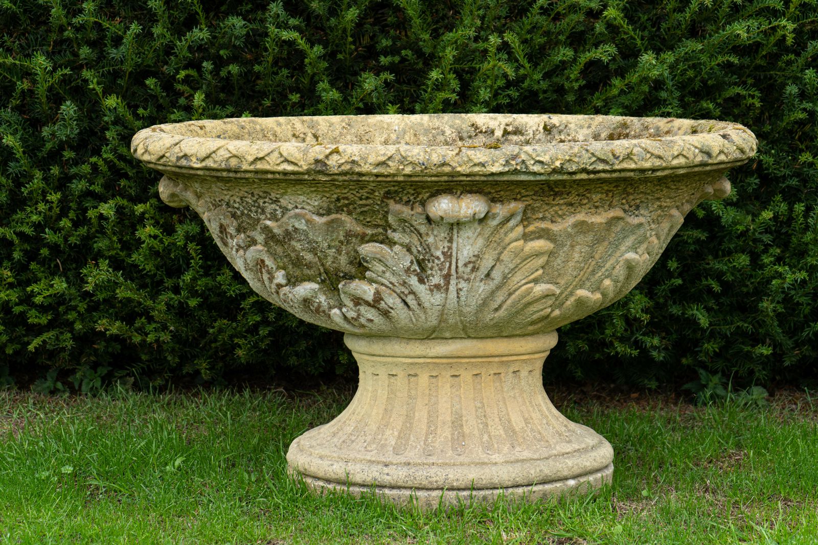 Large Oval Ornate Garden Urn photo for sale