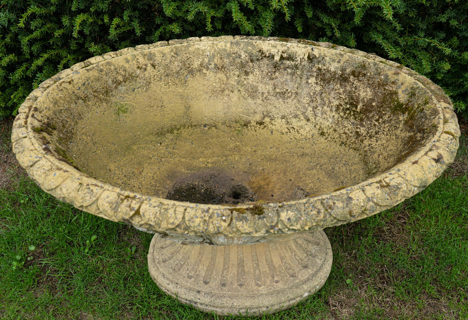 Garden Decor Large Oval Ornate Garden Urn photo