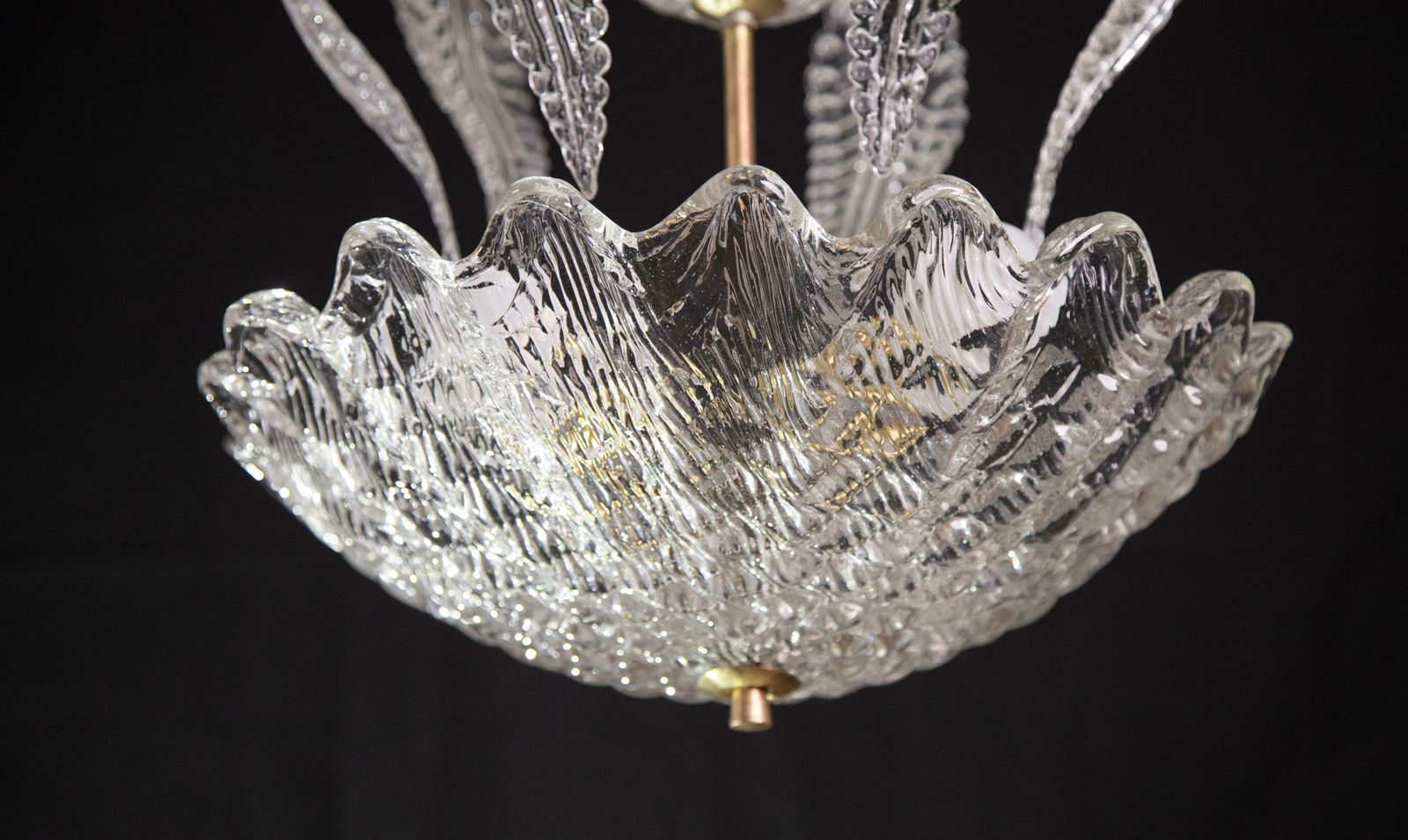 photo furniture Elegant Barovier & Toso "Fountain" Chandelier, Murano Glass, 1940