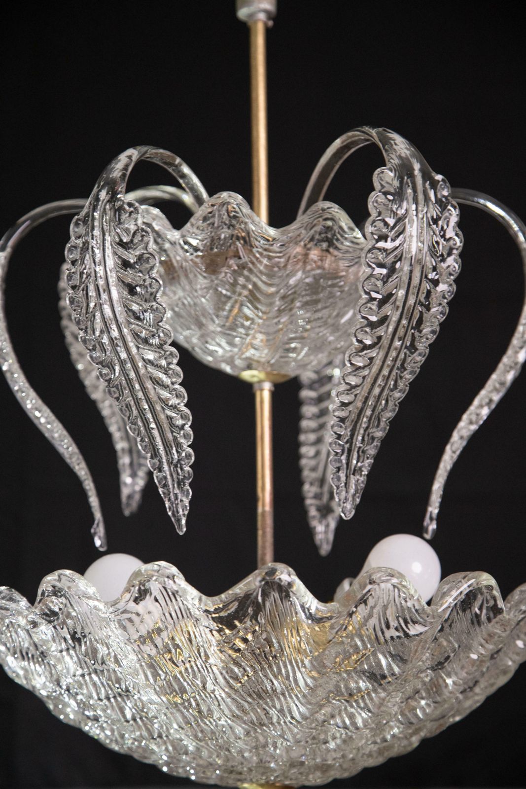photo for sale Elegant Barovier & Toso "Fountain" Chandelier, Murano Glass, 1940