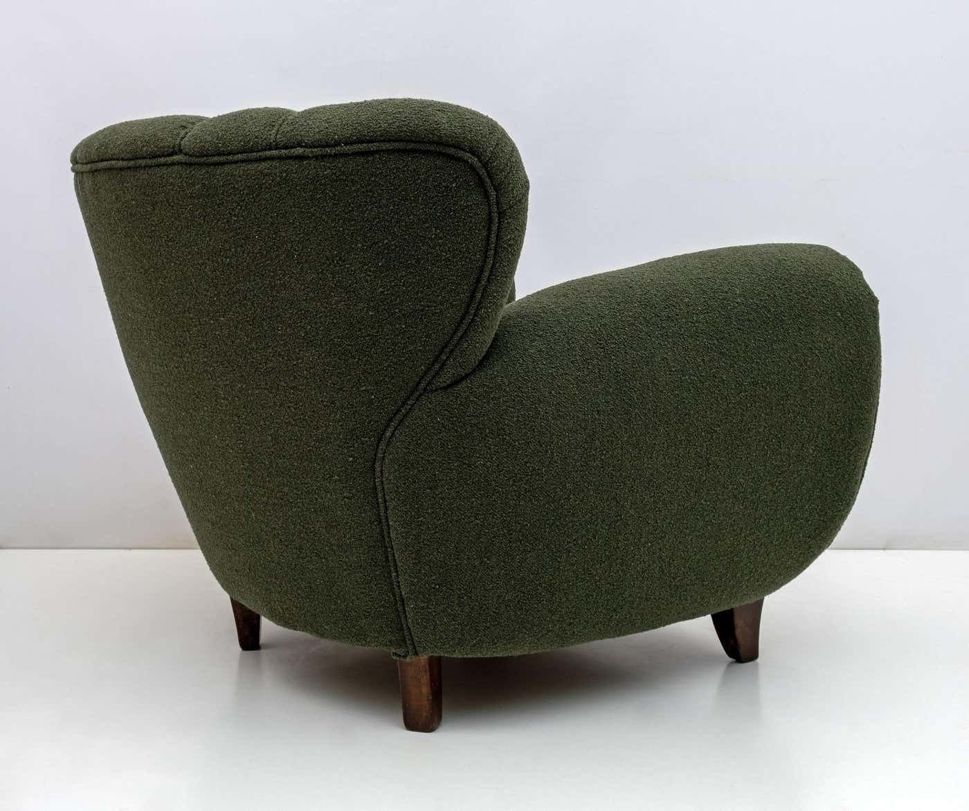 William Ulrich Art Deco Italian Buckle Armchairs, 1940s, Pair photo buy