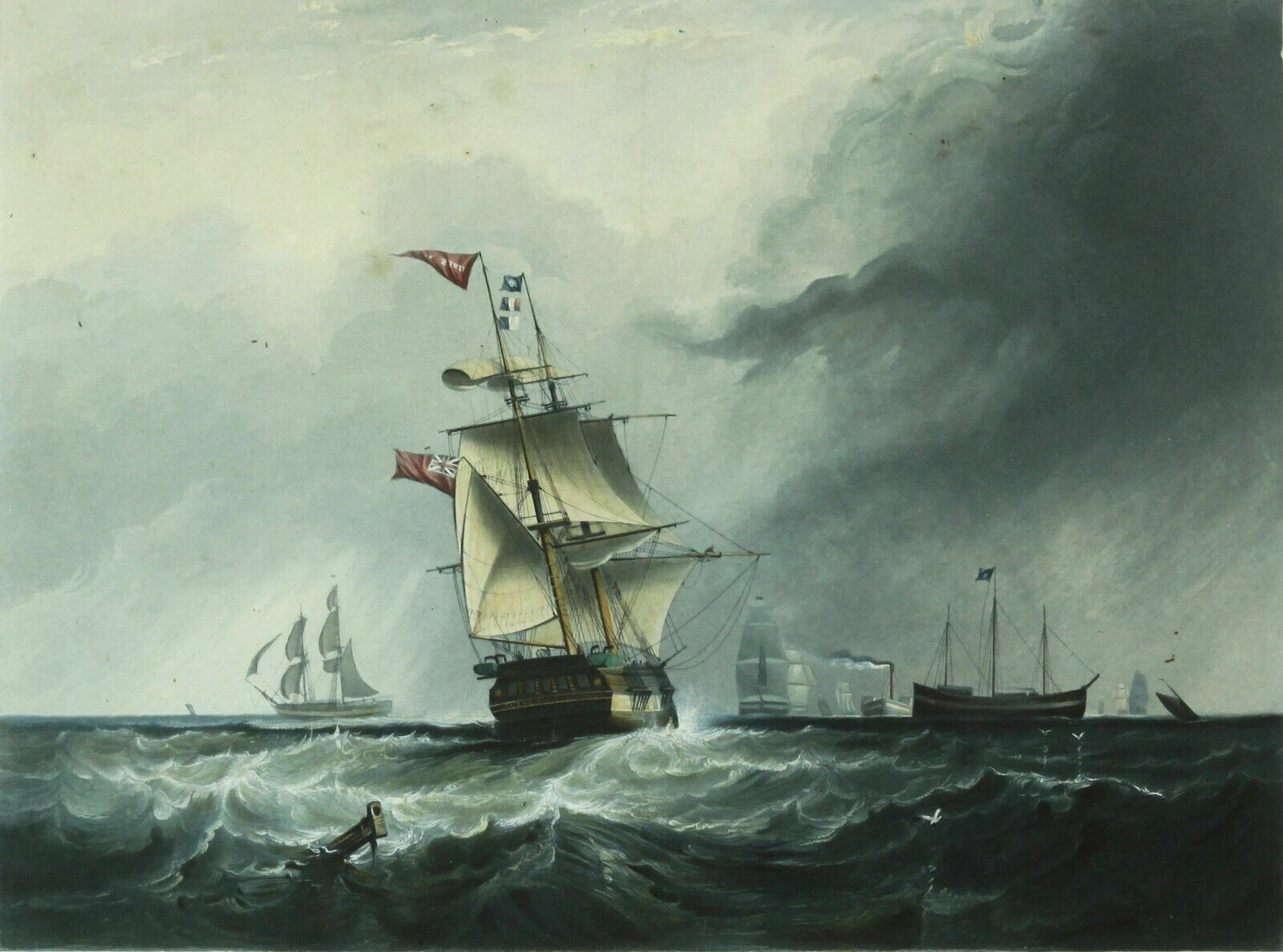 Set Of 2 Prints From Engravings By R G Reeve. "Outward Bound" & "Homeward Bound" photo furniture