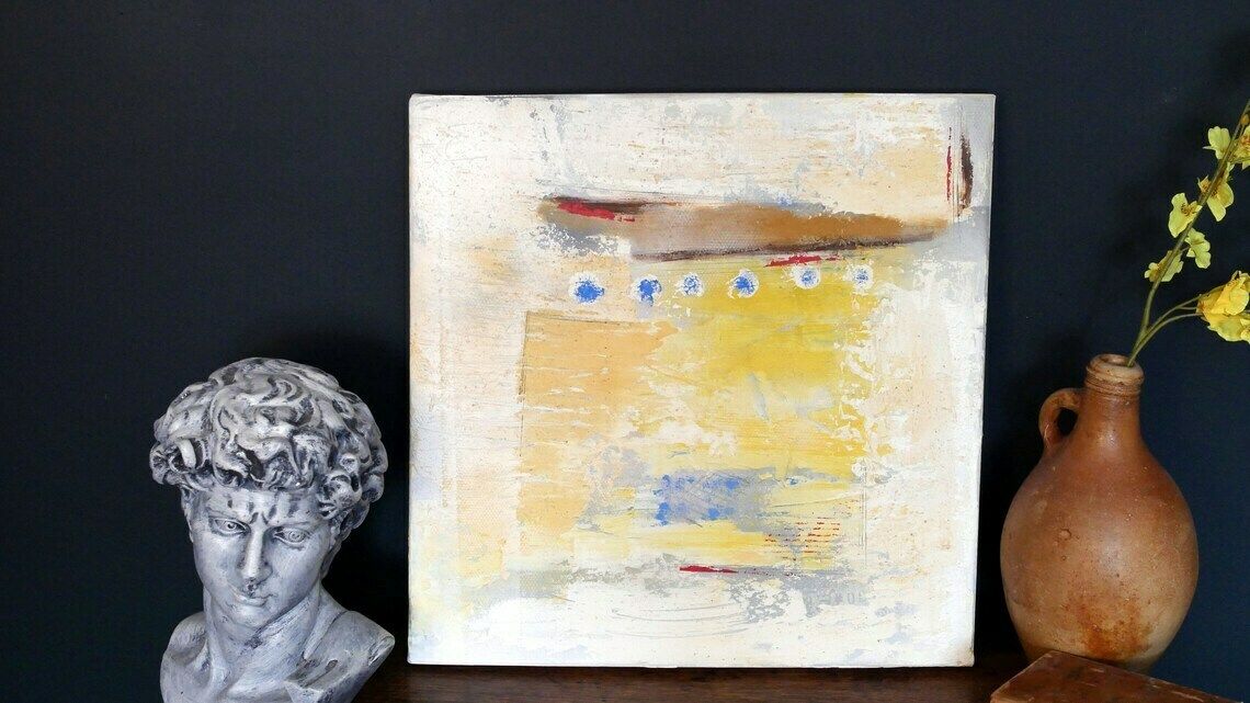 Contemporary Modern Abstract Painting Wall Art Acrylic On Canvas Oil Painting photo vinterior