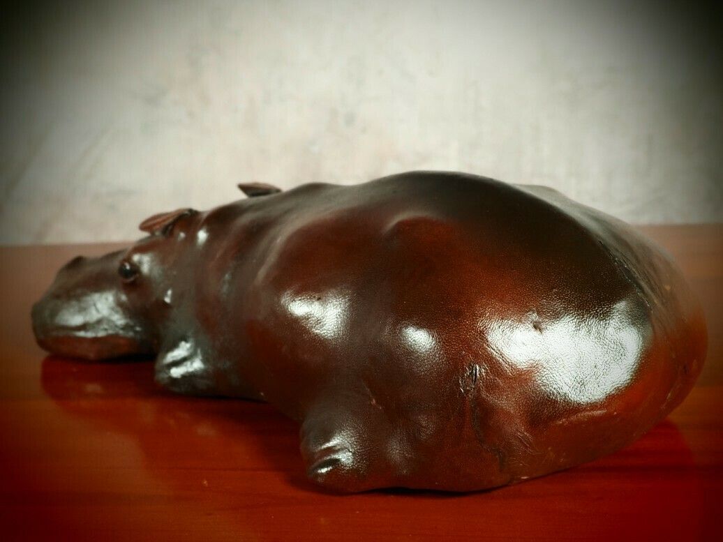 Hippo Dimitri Omersa Style Leather Lying Baby Hippopotamus – Abercrombie & Fitch Liberty Of London photo 204.0