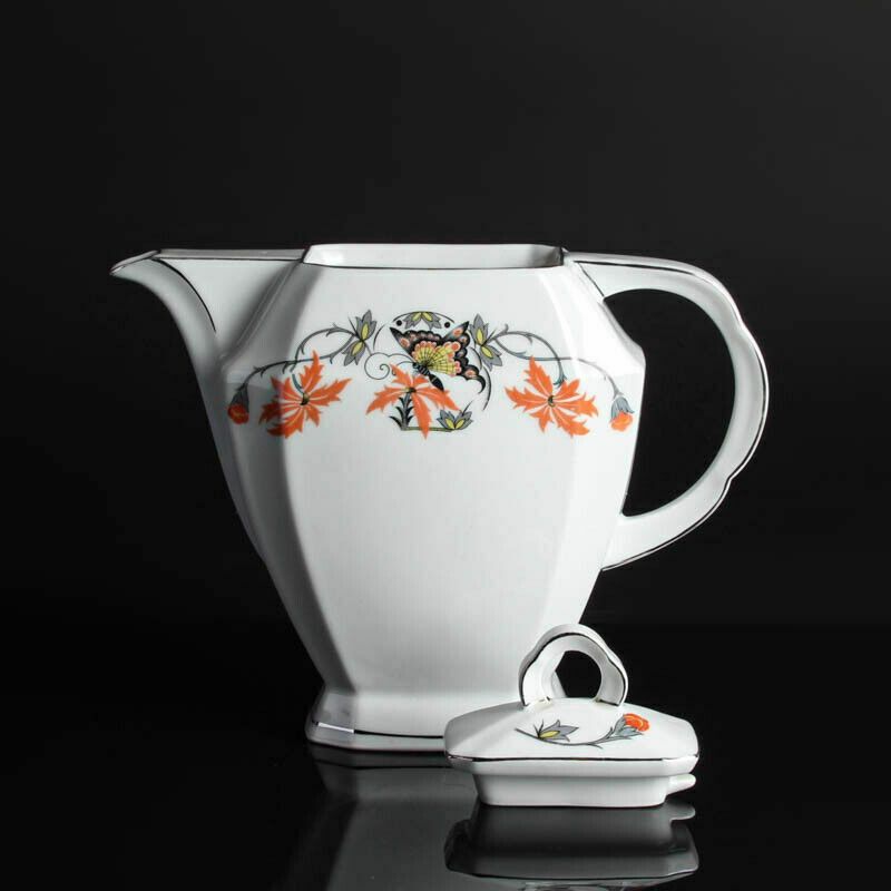 Art Deco Coffee Tea Set, 3 Piece, Home Decor, Authentic, Signed photo furniture