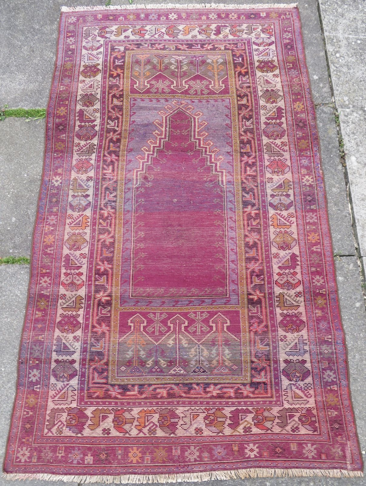 Unusual Antique Turkish Ladik/Maden Prayer Rug. North Central Anatolia. Late 19th Century. 176cm X 104cm. photo 995.0