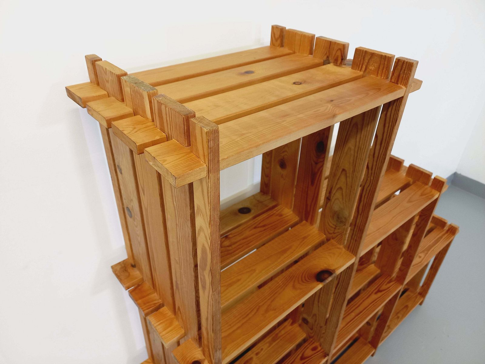 photo furniture Pine Staircase Bookcase, 1980s
