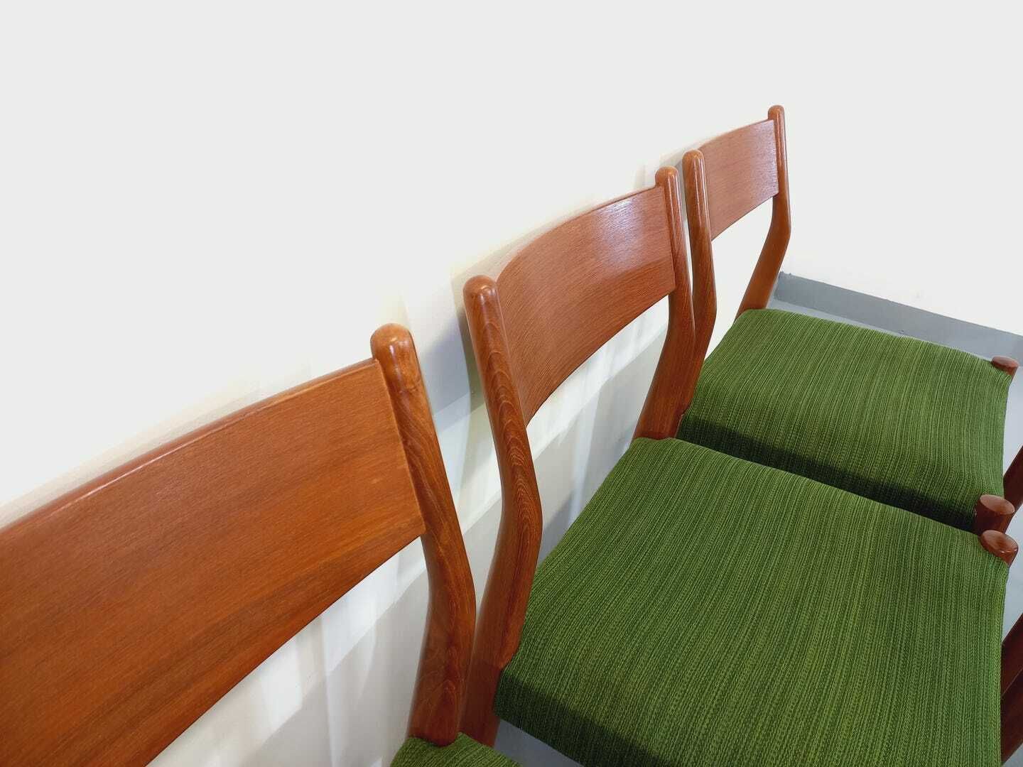 photo furniture 6 chaises scandinaves en teck, années 1950