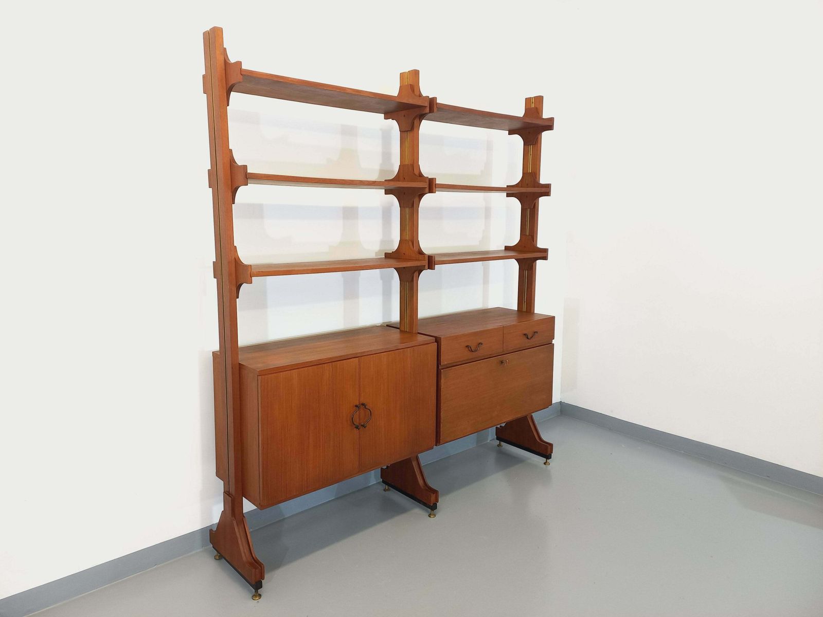 Bibliothèque scandinave en teck, années 1960 photo furniture