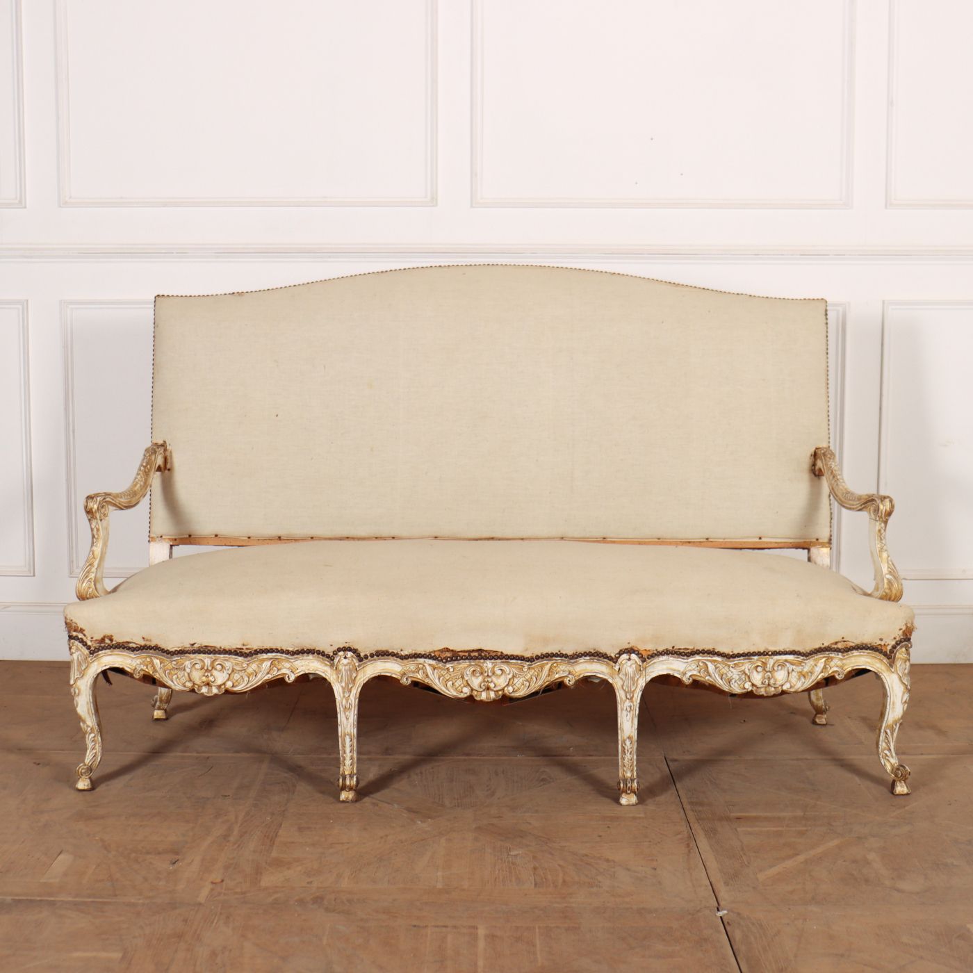 French Canape Sofa, 1800s, Antique