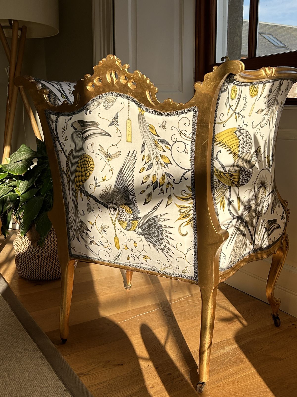 19th Century Giltwood French Occasional  Salon Chair photo furniture