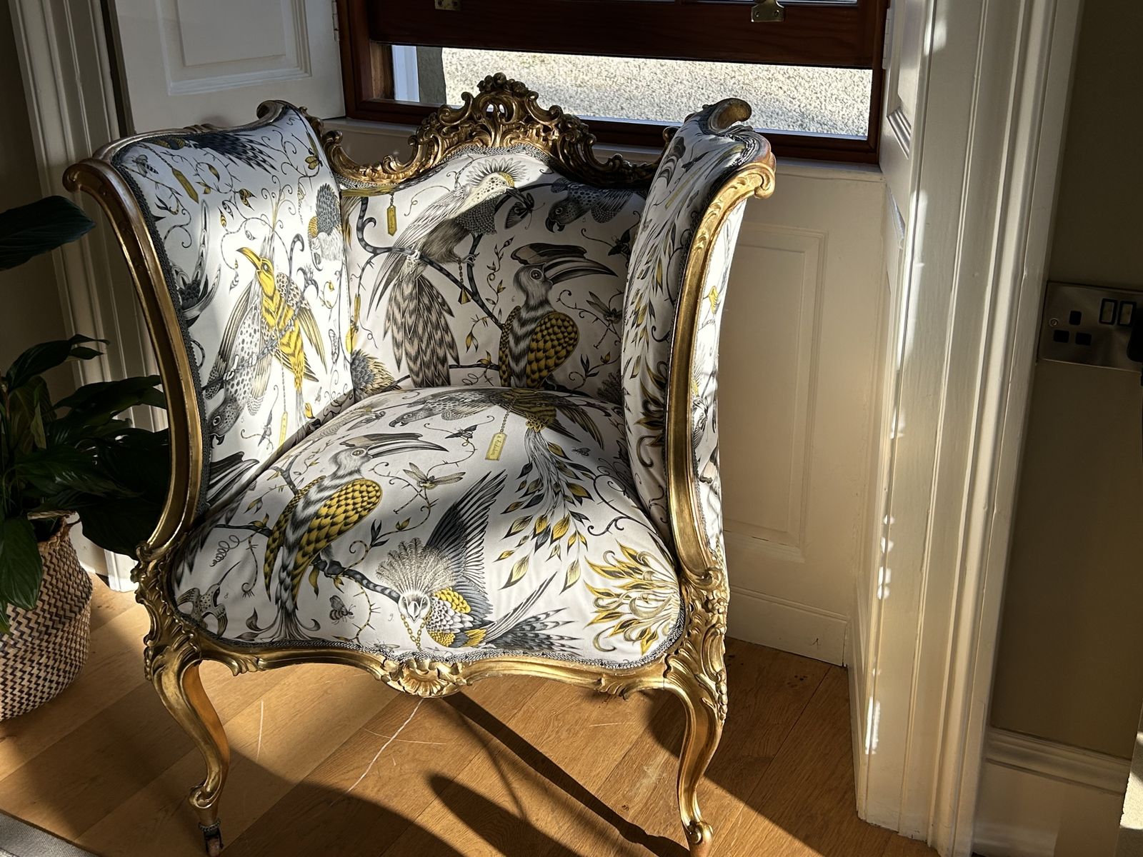 19th Century Giltwood French Occasional  Salon Chair