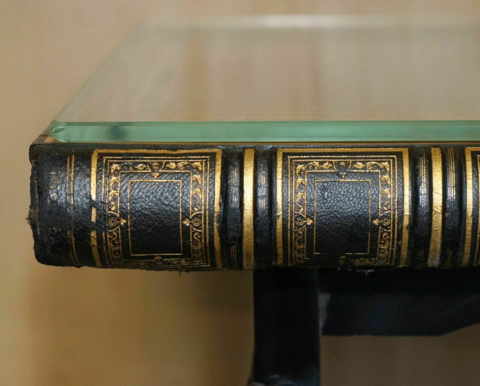 Pair Of Faux Book Topped Side End Lamp Wine Tables On Elegant Cabriole Legs photo vinterior