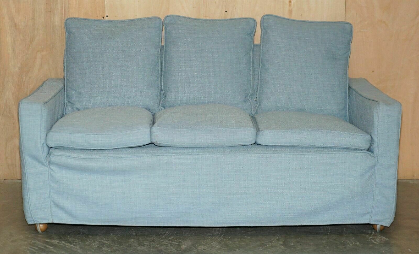 Super Rare 1933 Antique Minty Oxford Three Piece Sofa & Armchair Suite & Receipt photo vinterior