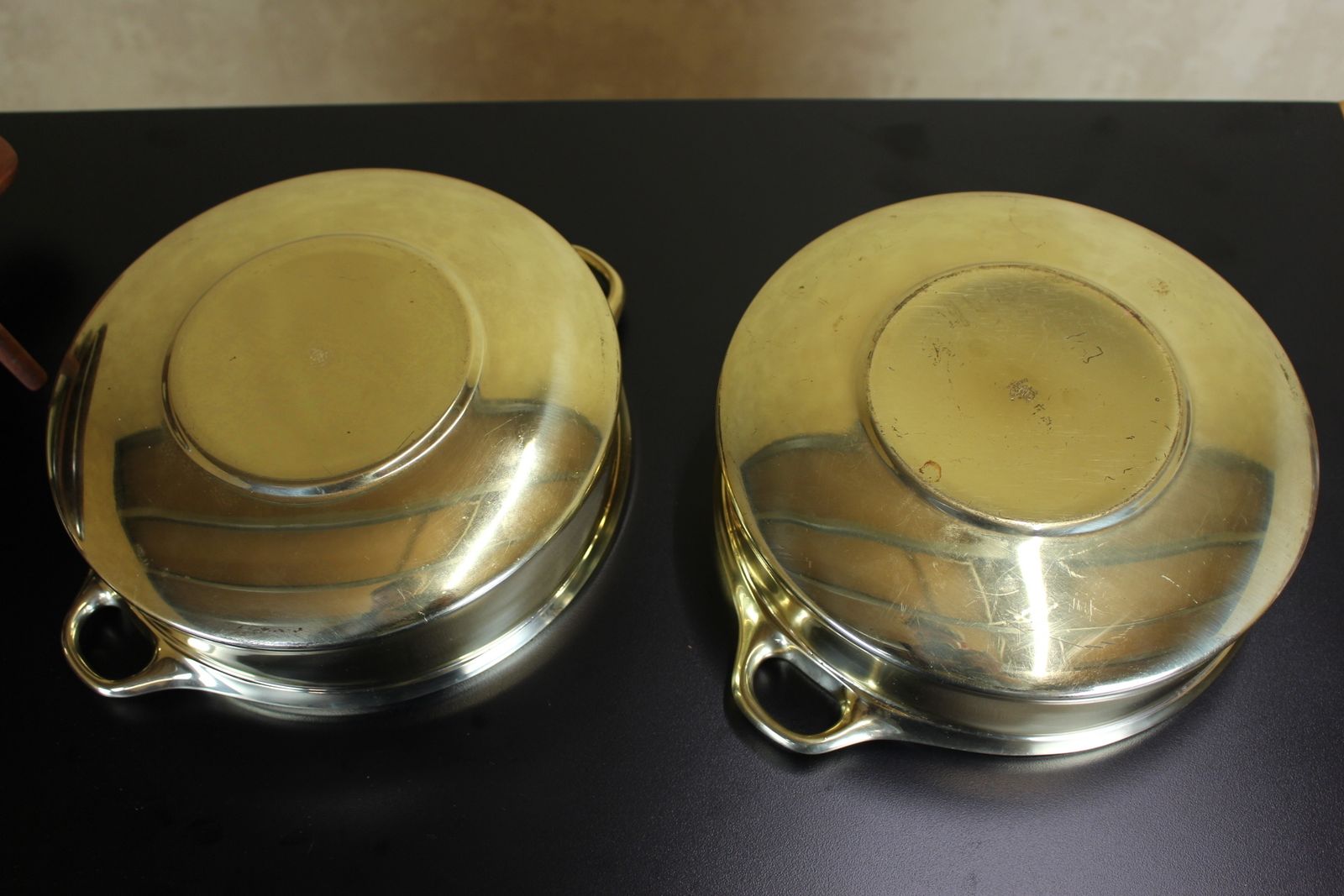 Pair Of Late 1950’s Dansk Brass And Teak Serving Dishes By Jens Quistgaard photo furniture