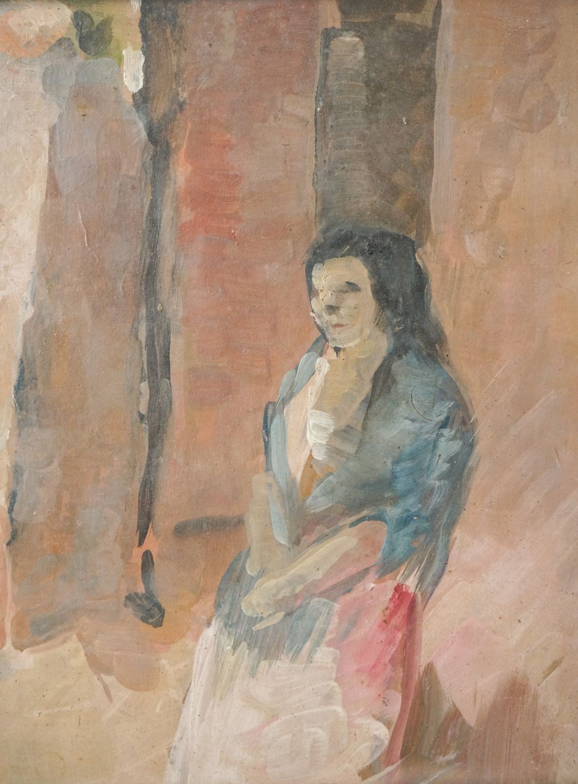 Plein Air Impressionistisch Studie Van Een Dame photo furniture