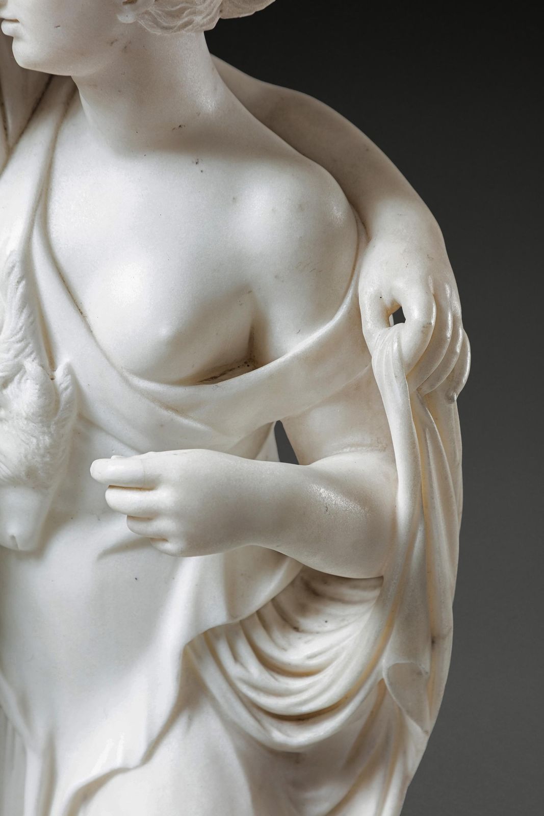 Fine Italian Early 19th Century Marble Group Of Bacchus And Ariadne After The Antique, Attributed To Carlo Albacini C.1800 photo 48000.0