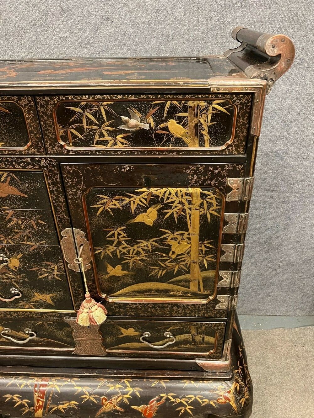 Japanese Meiji Period Shodana Cabinet On Stand photo buy