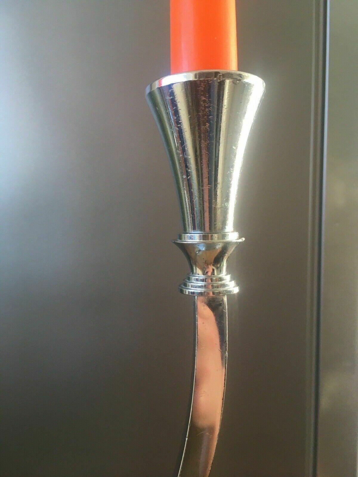 Large Modernist Chrome Wmf Hotel 3 Branch Candelabrum Candlestick Candle Holder photo buy