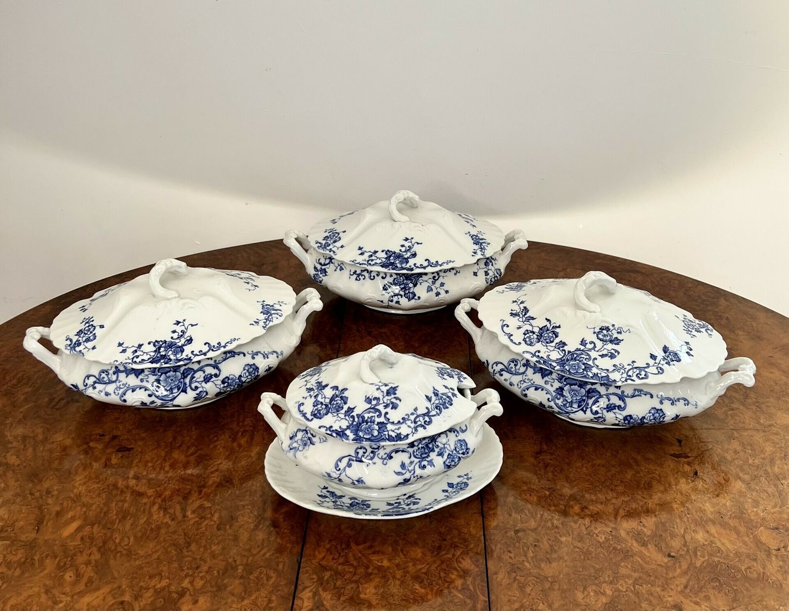 Quality Collection Of Four Antique Doulton Burslem Lorna Tureens photo for sale