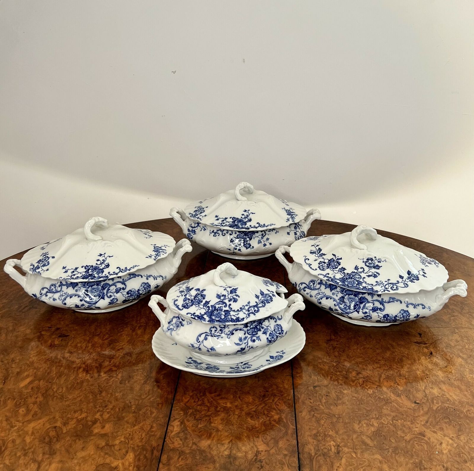 Quality Collection Of Four Antique Doulton Burslem Lorna Tureens
