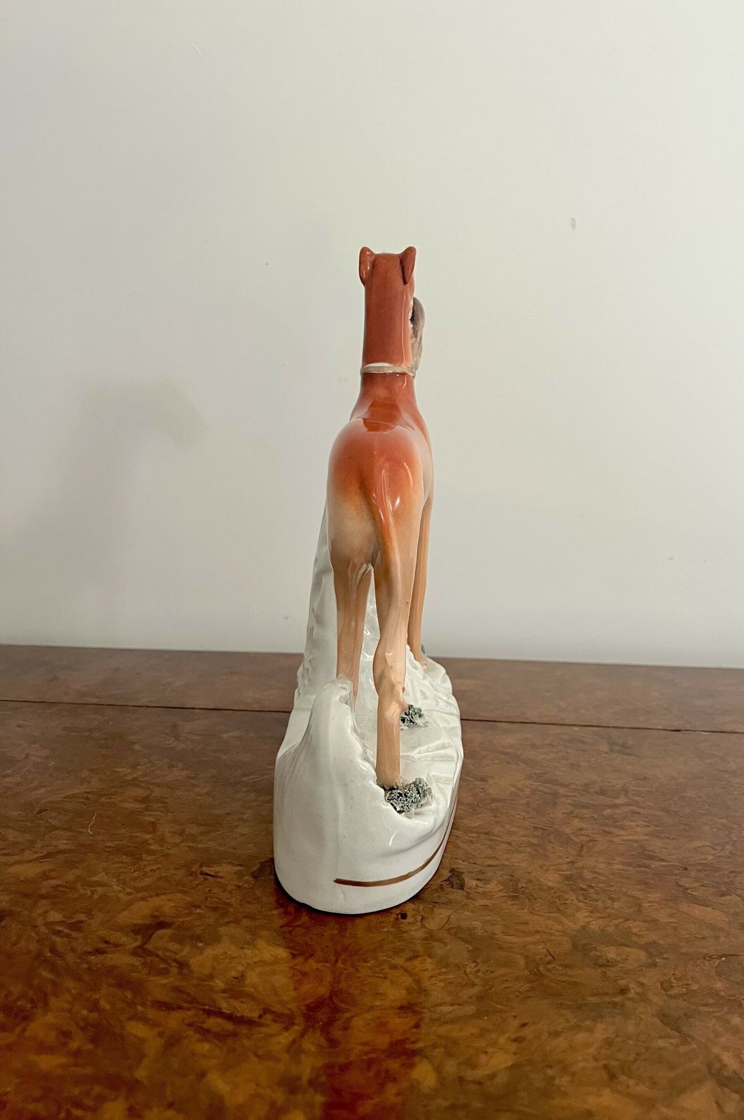 Unusually Large Antique Staffordshire Greyhound photo for sale