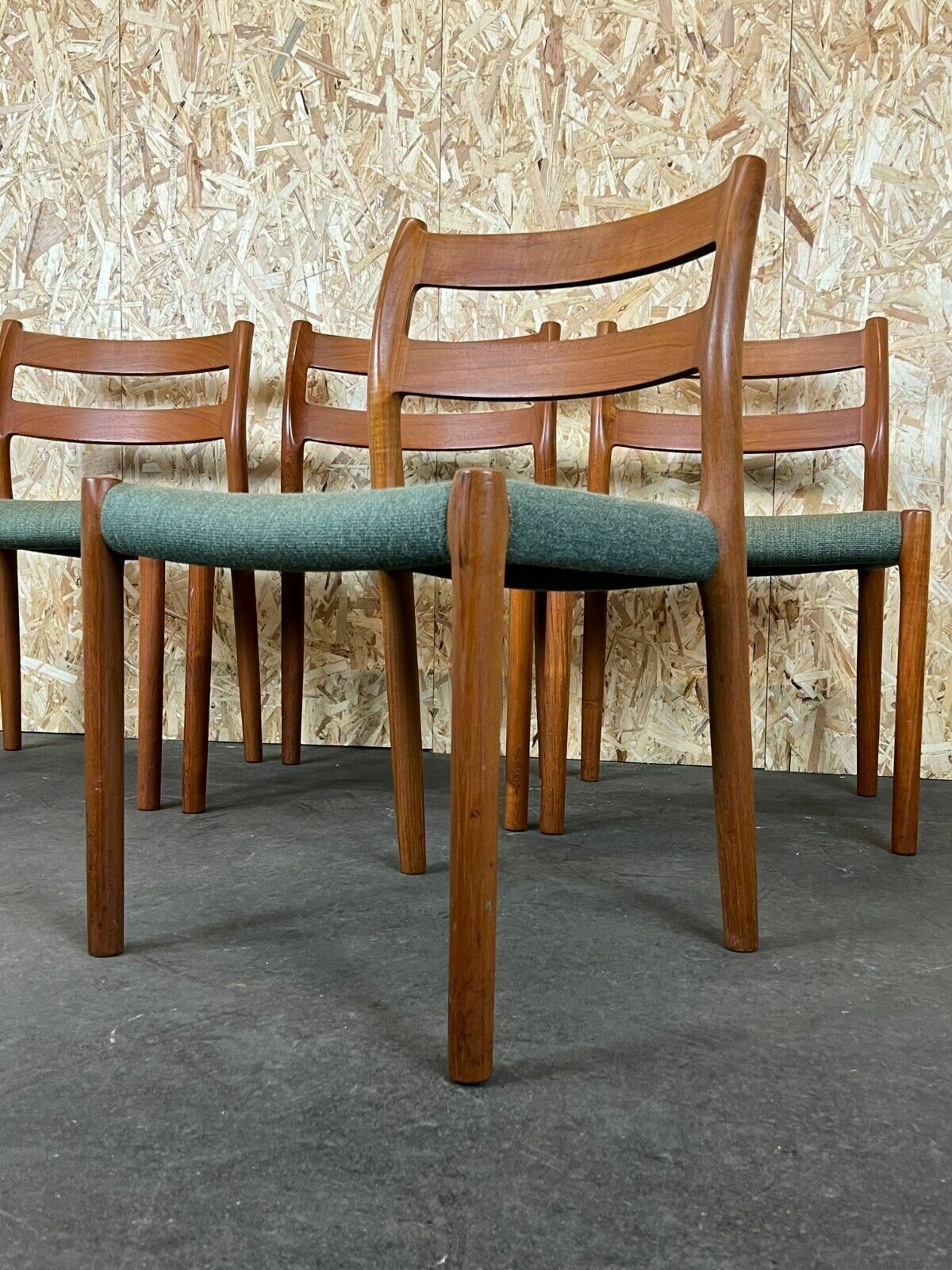 4x 60s 70s Chairs Teak Dining Chair Niels O. Möller For Jl Møllers 60s photo vinterior