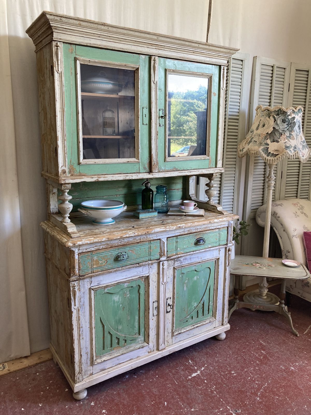 Vintage French Chippy Paint Dresser