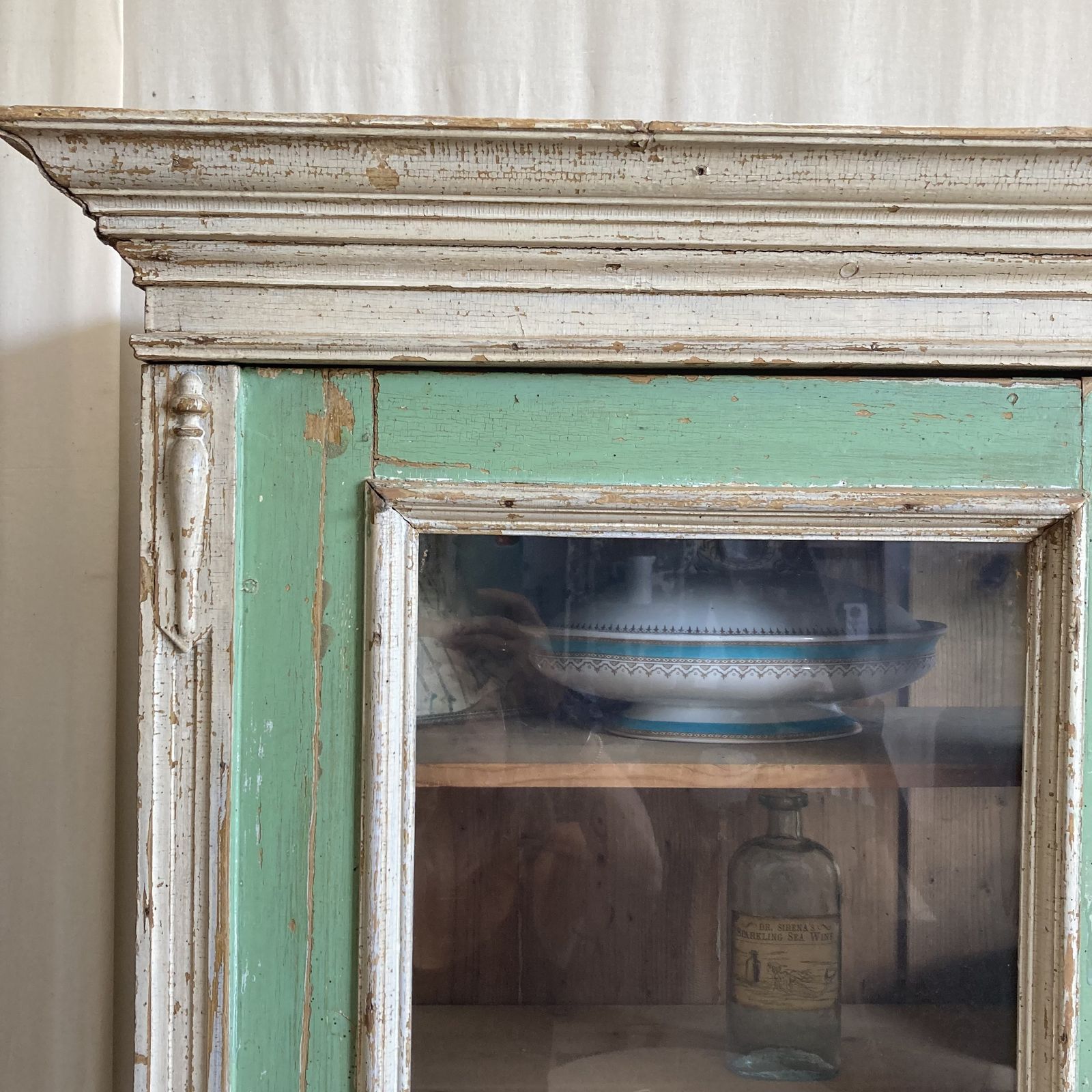 Vintage French Chippy Paint Dresser photo vintage