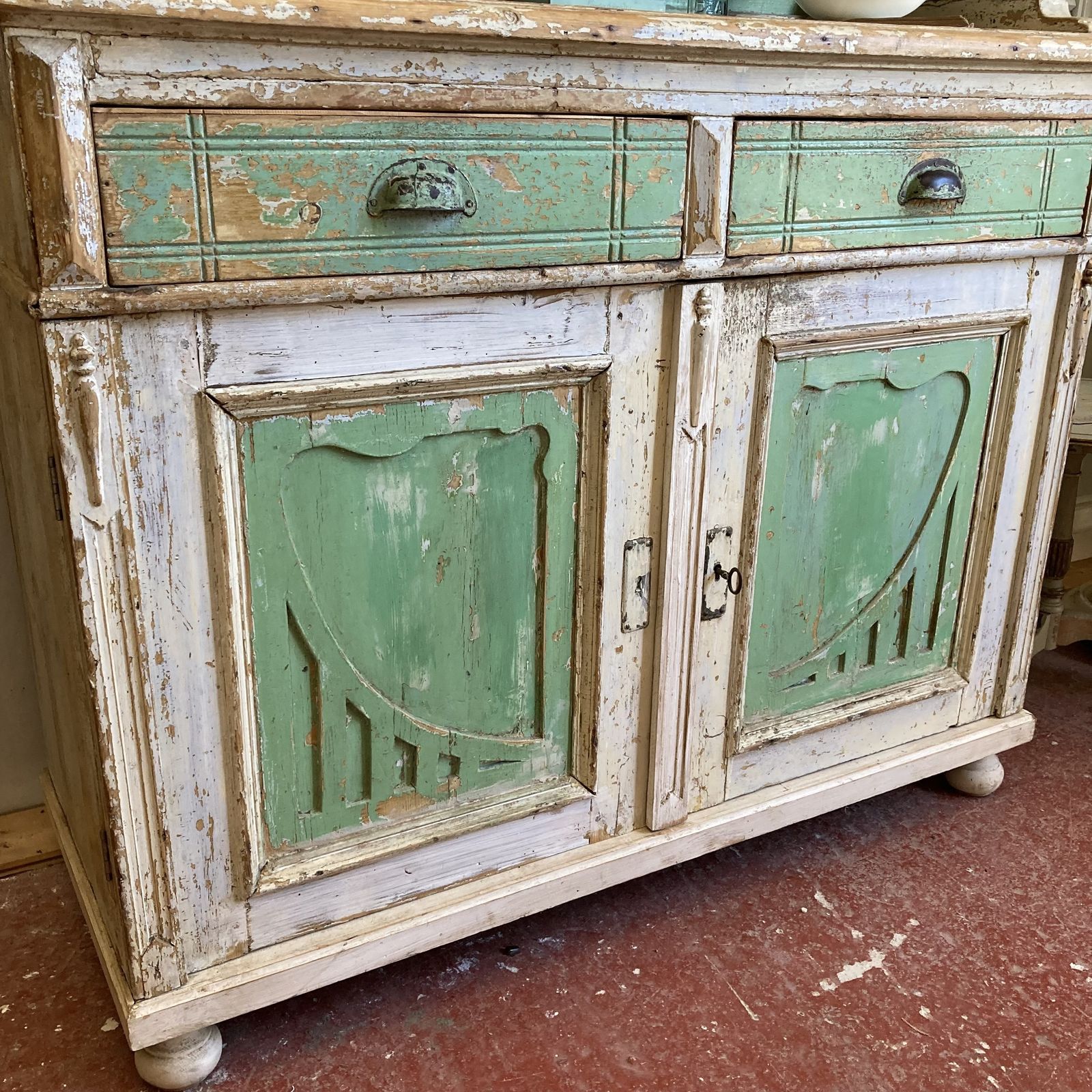 photo for sale Vintage French Chippy Paint Dresser