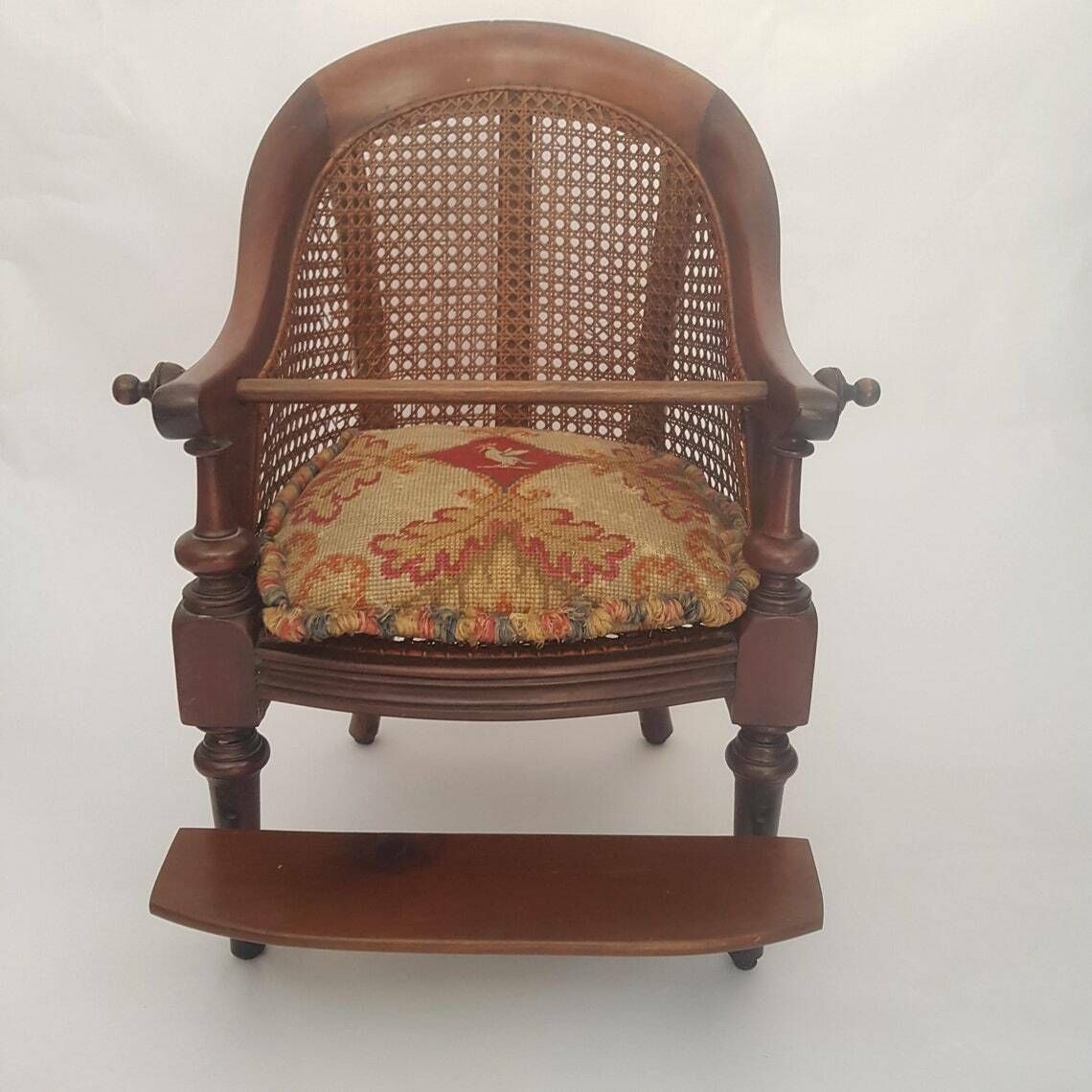 Antique Child's Convertible Highchair, Mahogany, Mid 19th Century. photo for sale