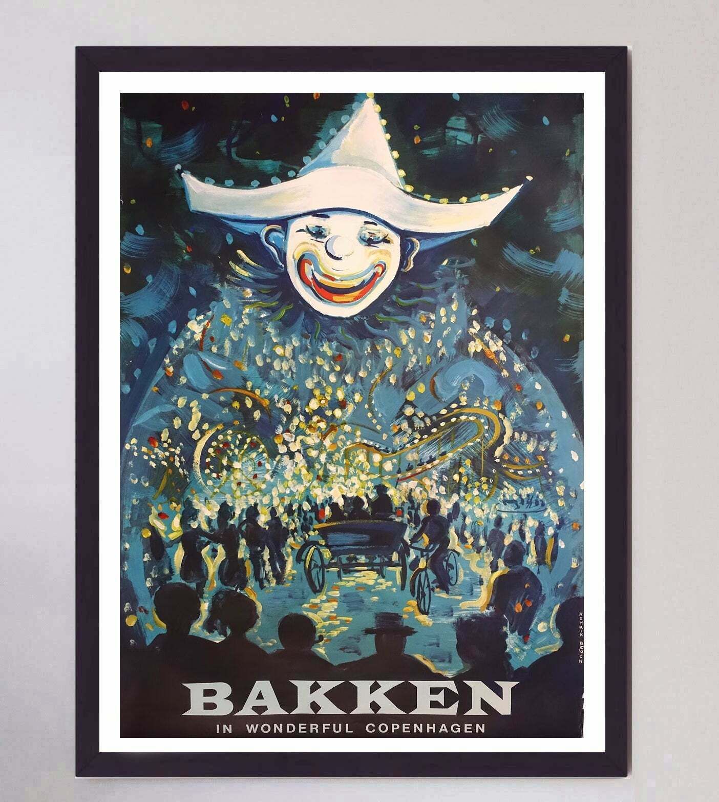 Bakken In Wonderful Copenhagen Original Vintage Poster photo furniture