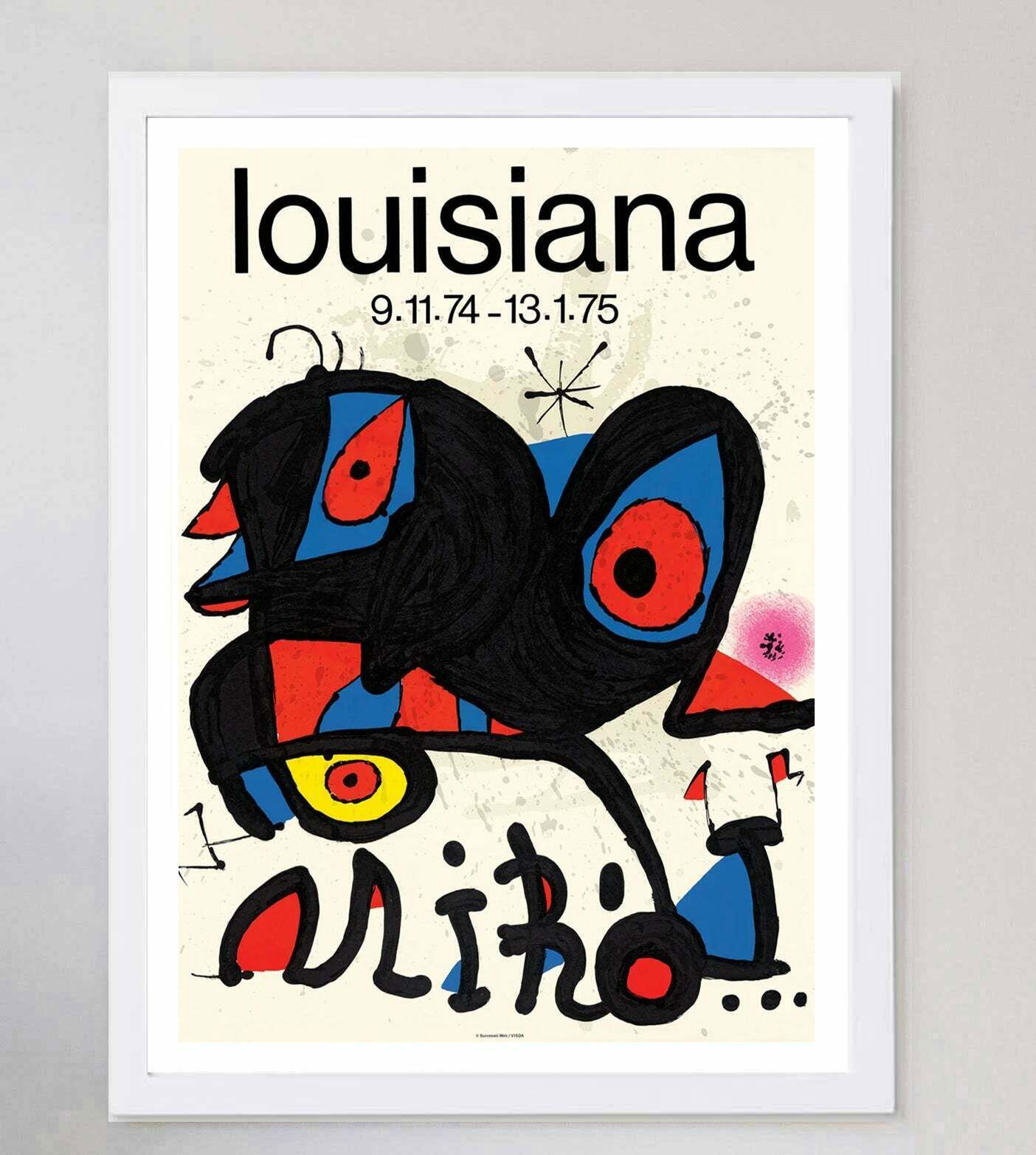 Joan Miro   Louisiana Gallery, 1970s Original Vintage Poster photo for sale