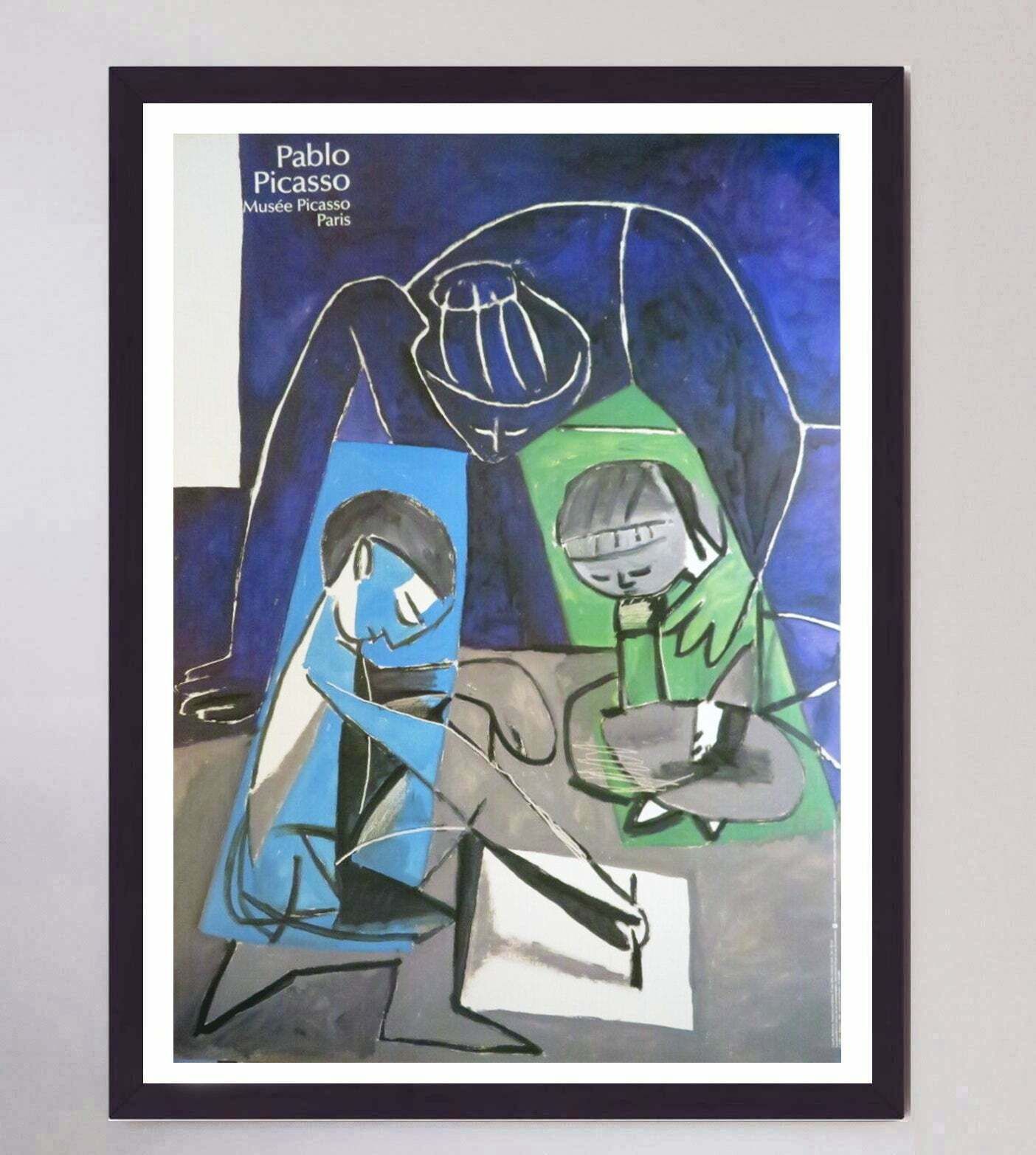 Pablo Picasso   Claude Drawing Françoise And Paloma Original Vintage Poster photo furniture