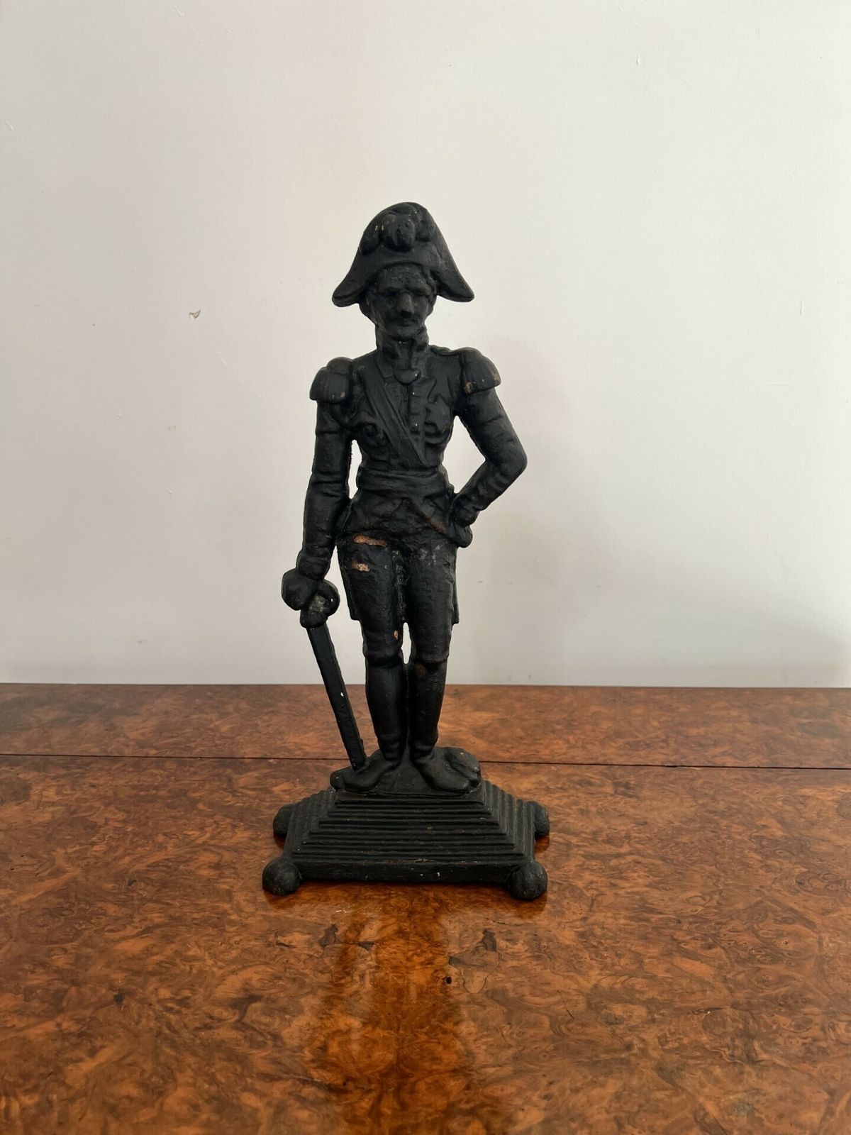 Victorian Cast Iron Door Stop In The Form Of Lord Nelson
