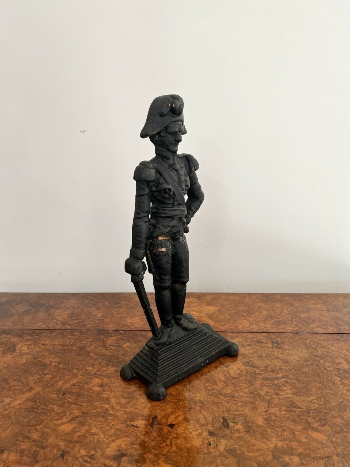 Victorian Cast Iron Door Stop In The Form Of Lord Nelson photo vinterior