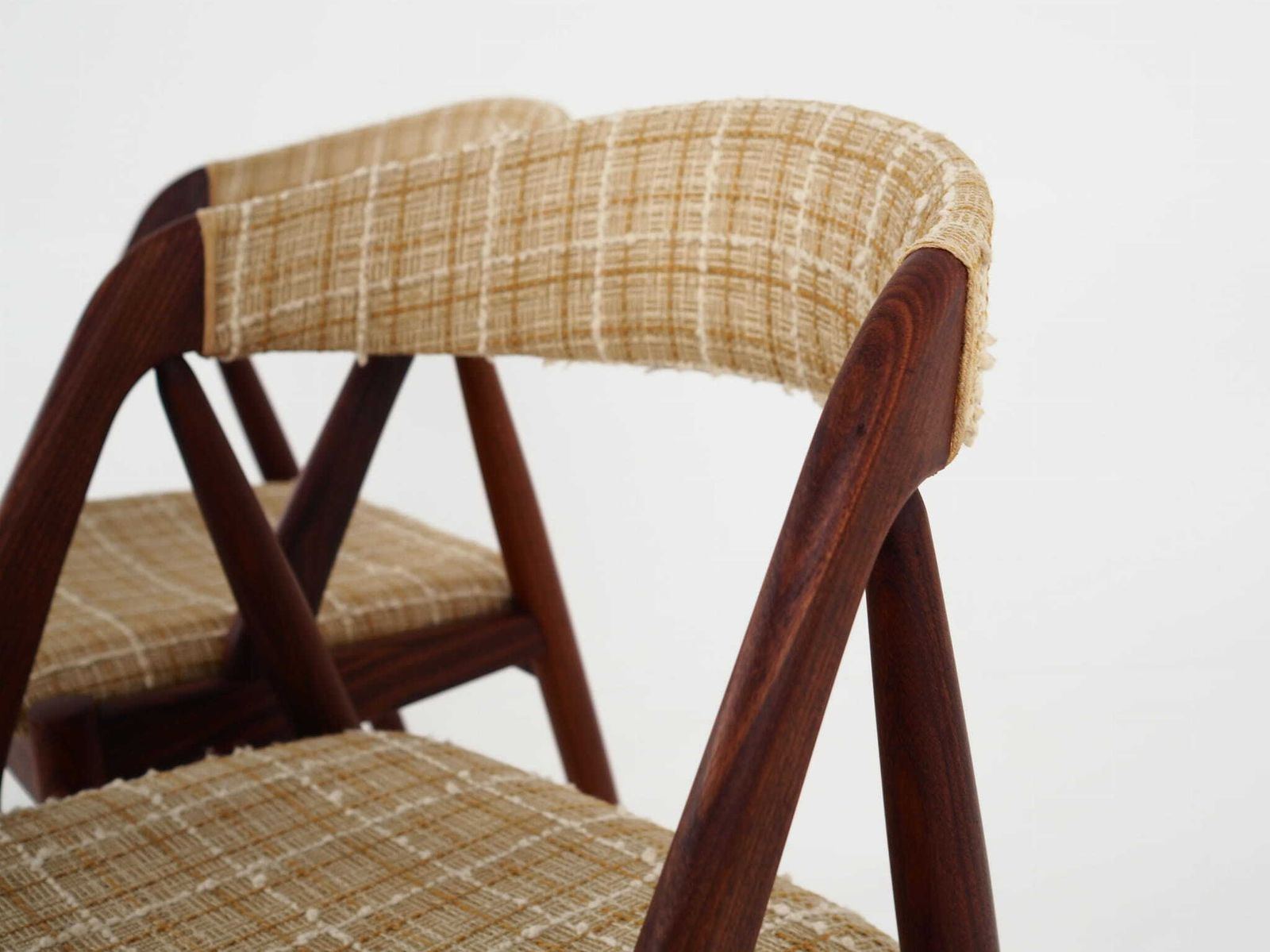 Set Of Four Teak Chairs, Danish Design, 1970s, Designer: Kai Kristiansen photo vintage