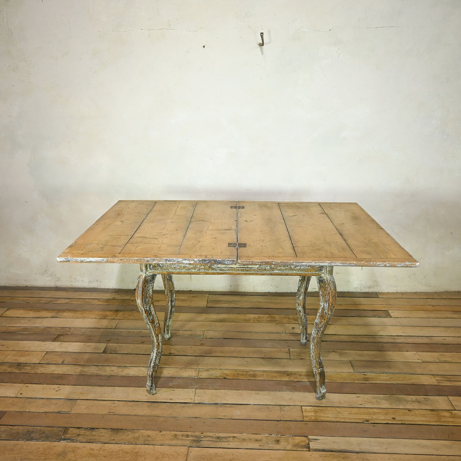 A 19th Century French Painted Swivel Top Dining Table photo for sale