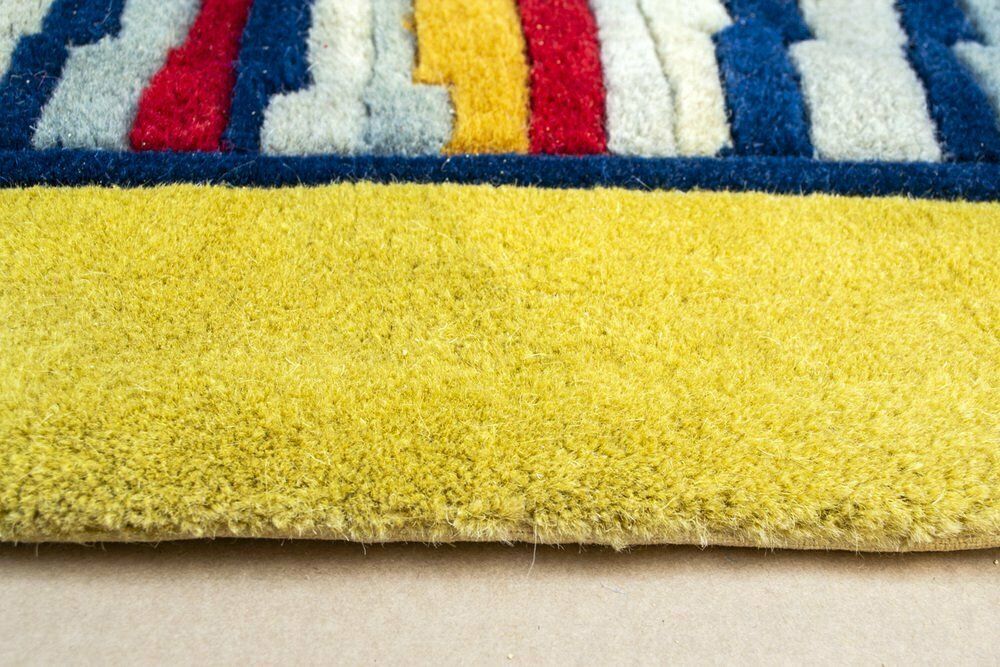 Handgetuft Geometrisch Vloerkleed, Jaren 1970 photo for sale