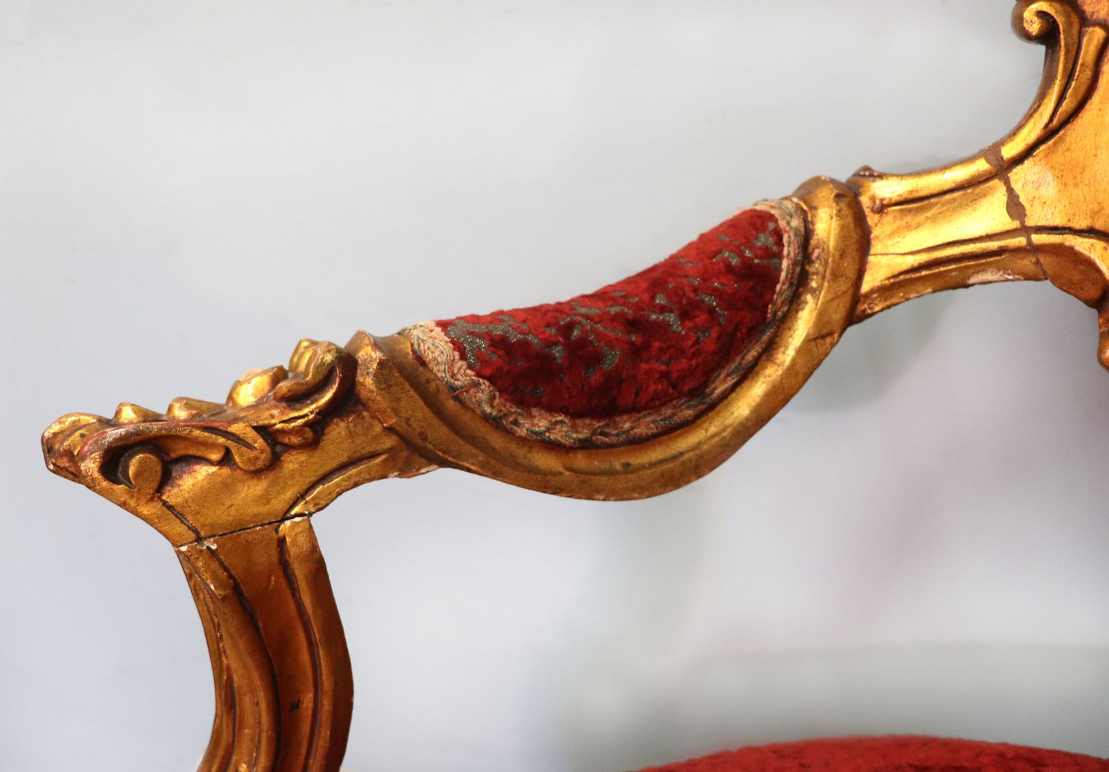 photo for sale A Lovely French Giltwood Framed Sofa In The Louis XVI Style.