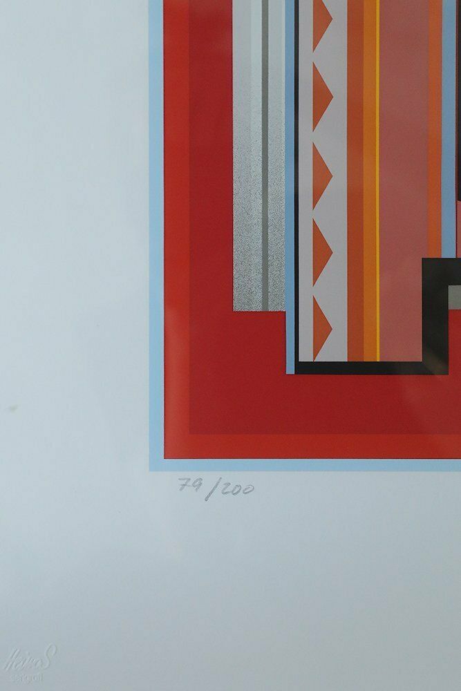 Peder Duke, Composition, 1992, Color Serigraph, Framed photo 869.0