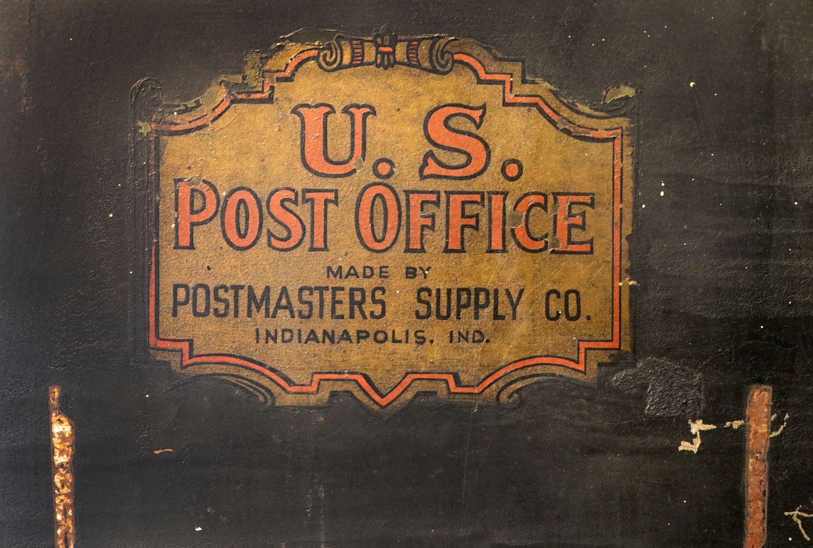 Home Decor A Lovely United States Post Office Counter Window. photo